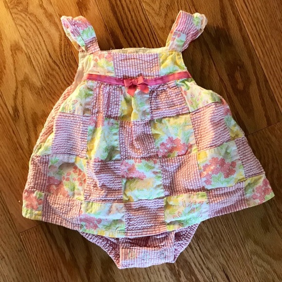 NWOT Janie and Jack seersucker dress, 3-6 months - Picture 1 of 2